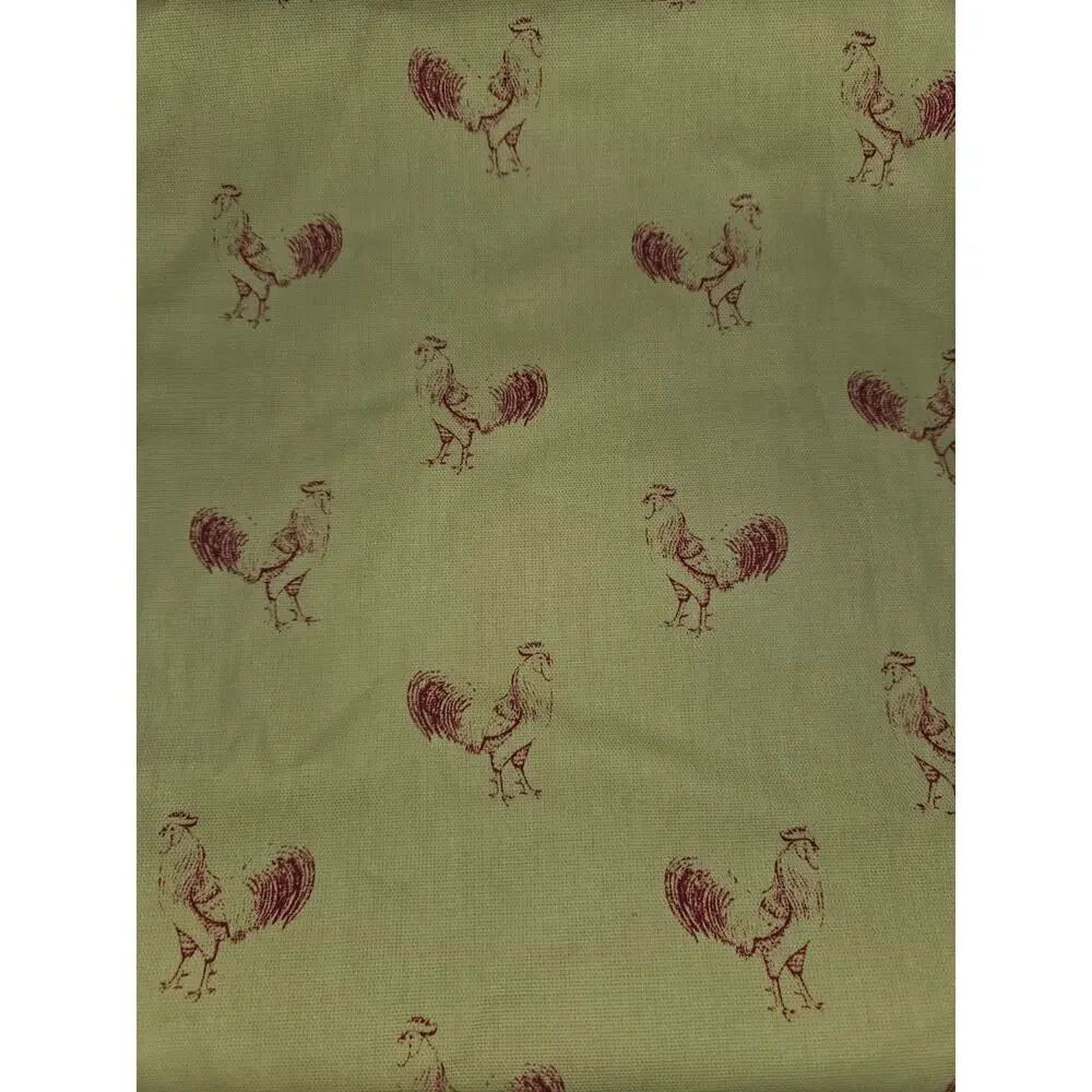 Waverly Pecking Order Cotton Fabric 3 Yards Roosters Chickens Home Upholstery